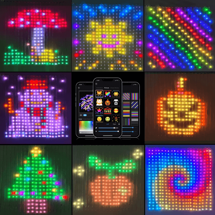 SMART LED Curtain Lights | App Control