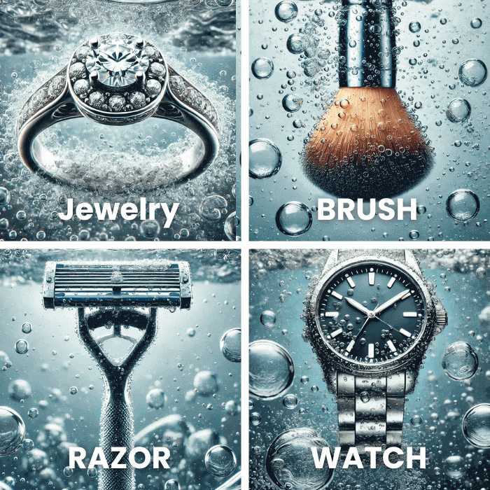 Ultrasonic Cleaner | Glasses | Watches | Jewelry | Brushes | Razors