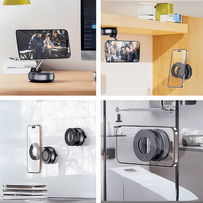 Vacuum Suction Phone Holder