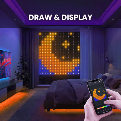 SMART LED Curtain Lights | App Control